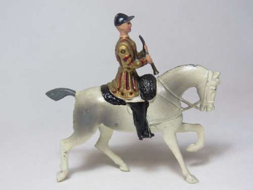 Vintage Clarinet musician lead soldier - Lifeguards of Household cavalry mounted band