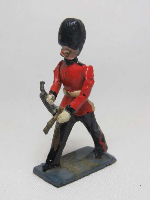 British lead soldier marching band trumpeter
