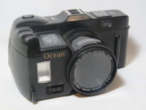 Ocean film camera with 50mm lens