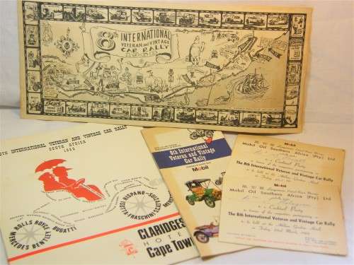 Lot of memorabilia, 1968 Veteran & vintage car rally
