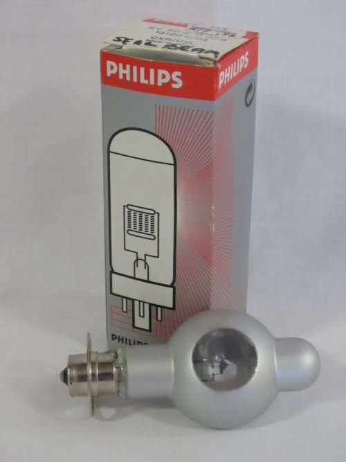 Philips 13120C/04 8V 50W projector bulb - Tiny piece of paint missing - Wrong box