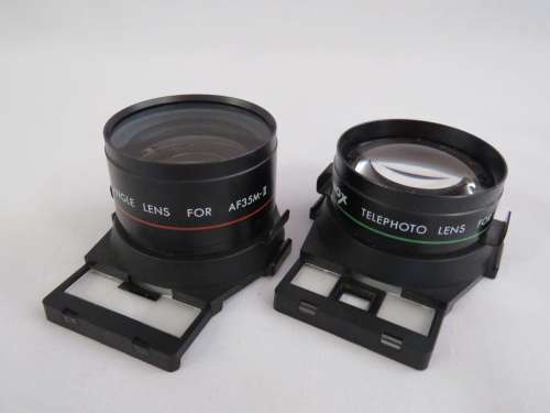 Denox wide angle and Telephoto lens set with 2 attatchments - For AF35M-II