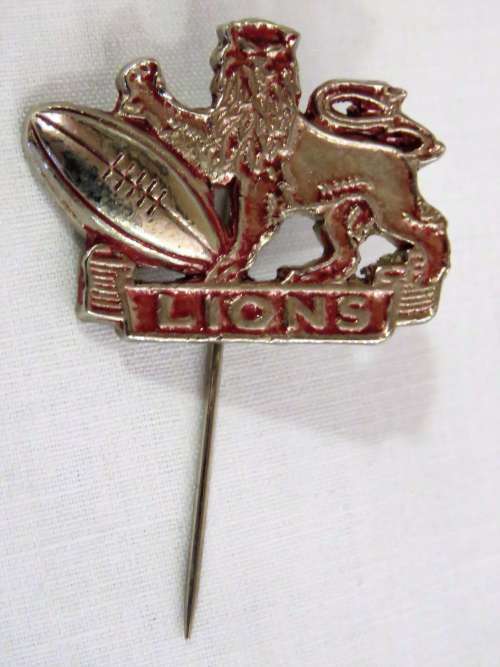 Vintage Lions Rugby tour sick pin badge