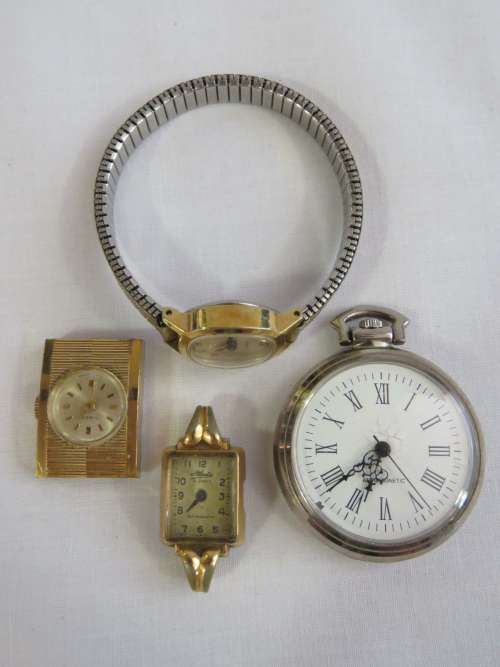 Lot of 4 vintage mechanical watches for spares @ CRAZY R1 start