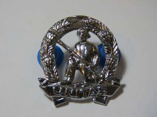 SA ARmy commandos collar badge - Left side - Chromed - Also used as beret badge