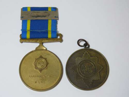 Police Bobbies Beerfest medallion with 75 year medal issued to 604741M Konst WG TEE