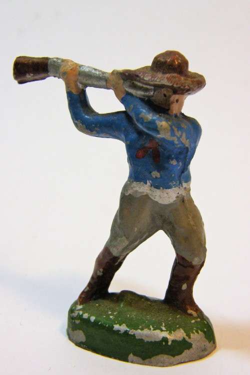 Vintage large type cowboy lead soldier