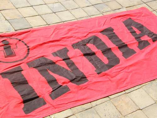 India Tyres banner flag - 85cm x 99cm