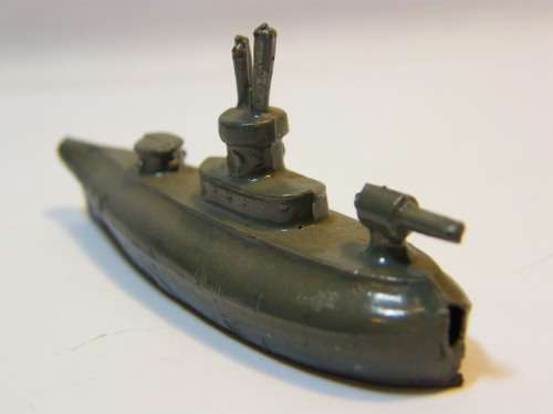 Vintage lead military submarine