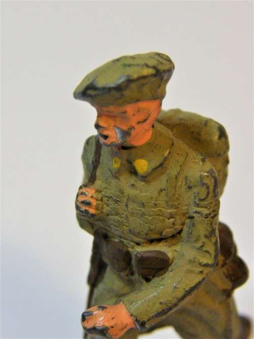 Vintage lead toy soldier walking with rifle - FINAL CLOSING SALE