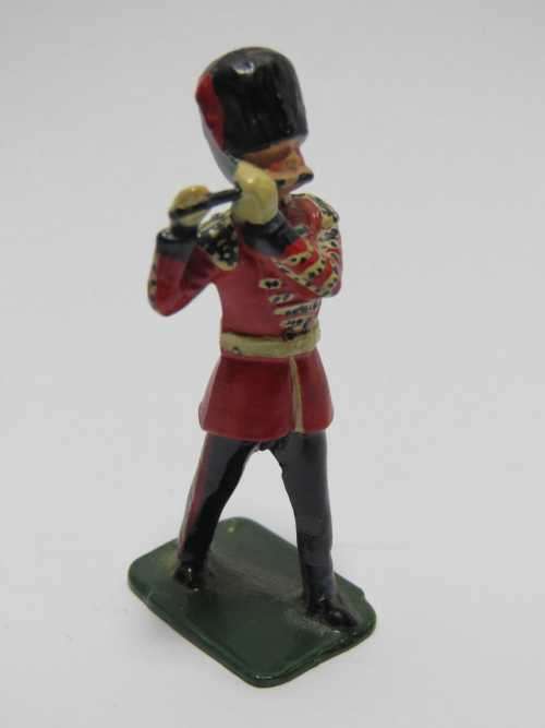 British marching band flute player lead soldier