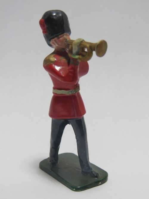 British marching band trumpeter lead soldier
