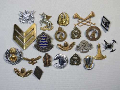 Lot of more than 20 military badges