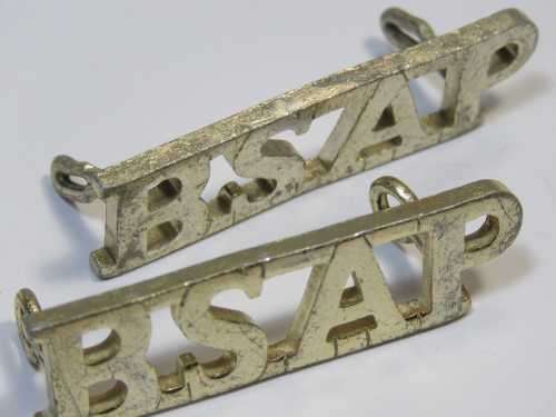 Pair of BSAP shoulder titles