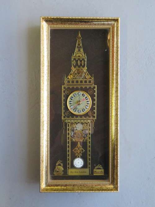 Big Ben London Horological collage wall clock - by L Kersh of London