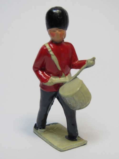 British brass band drummer lead soldier