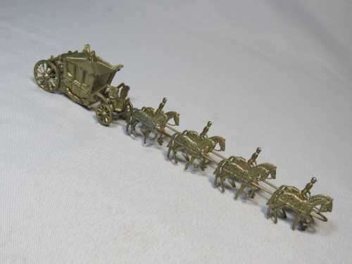 Her Majesty`s state coach lead figure in box