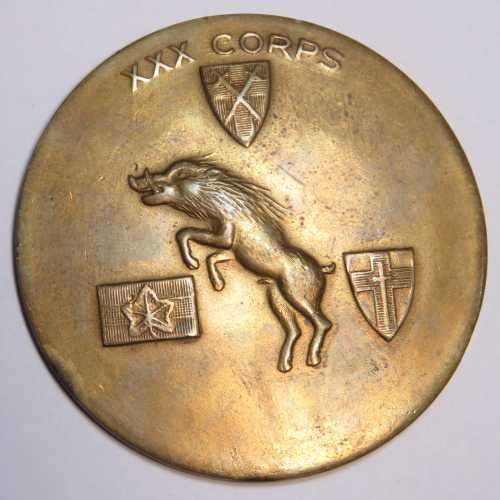 WW2 XXX Corps (30 corps) 1944-1945 Normandy medallion - final advance to Germany - Decmarkdown