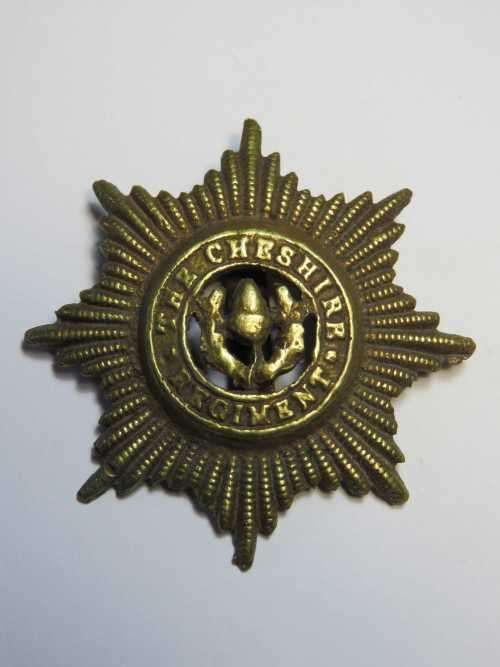 British Cheshire regiment cap badge