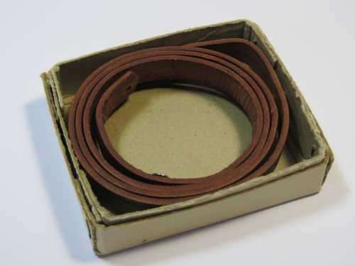 Vintage leather sling for pouch or purse - 74.5cm long