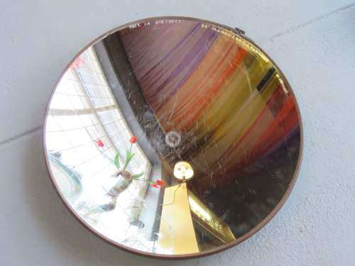 WW2 Military search light mirror - Marked C.A. Parson 8.6.42 - Size 62cm