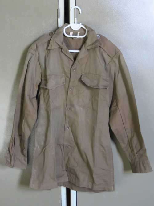 SADF Border war mens nutria long sleeve shirt - Medium