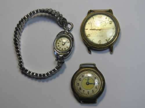 Lot of 3 mechanical watches for spares