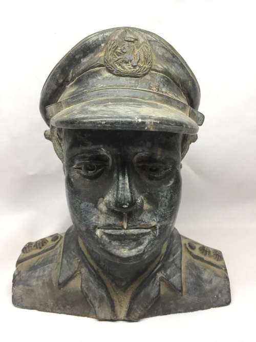 Very Unique set of 6 Rhodesian Officer busts carved from soapstone