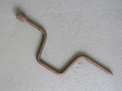 Vintage car wheel brace spanner