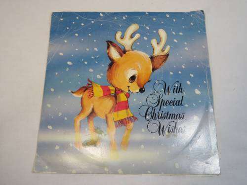 Teddy animate vinyl record for toy record players - In Christmas sleeve