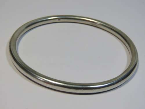 Thin sterling silver slave bangle - Weighs 11.8grams
