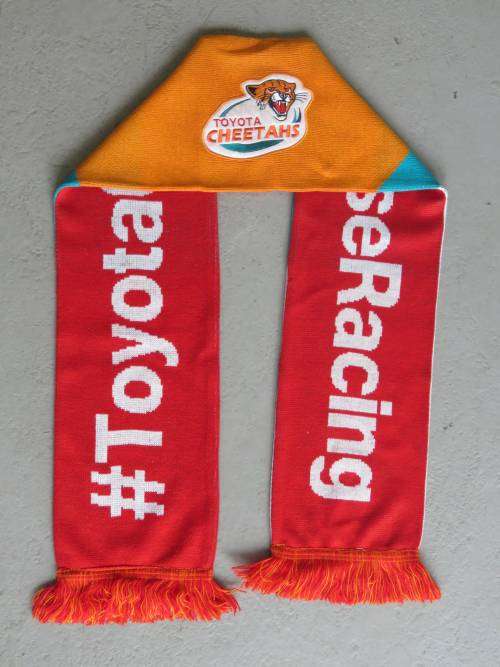 Toyota Cheetahs rugby supporters scarf