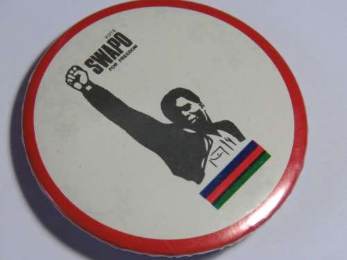 Vintage SWAPO election campaign pin badge