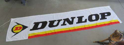 Dunlop advertising banner flag - 347X79cm