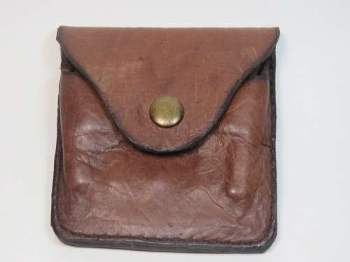 Leather ammo pouch for 30 06 rifle