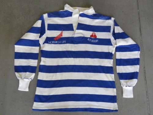 Western Province rugby jersey - Maxmore no 5 with Norwich logo as sponsor - See description