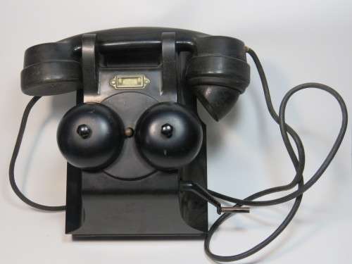 Vintage Edison Wall mounted telephone