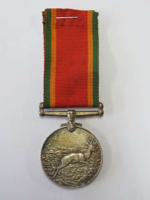 WW2 Africa service medal issued to NRV F.J.F Bartlett