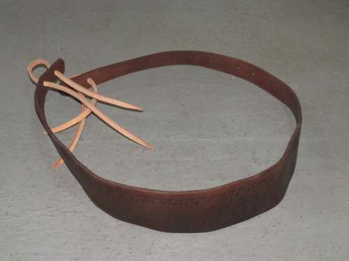 Genuine leather rifle sling - 111cm