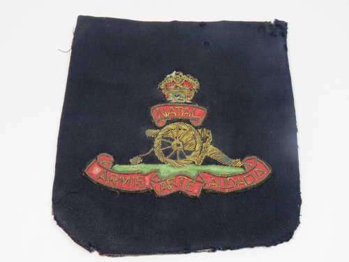 Natal Field Artillery Bullion Wire blazer badge