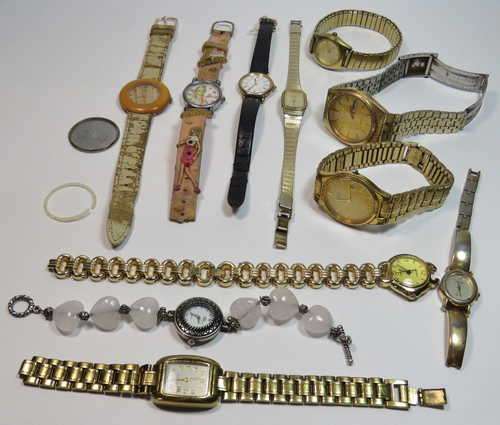 Lot of Quartz watches for spares - Not working