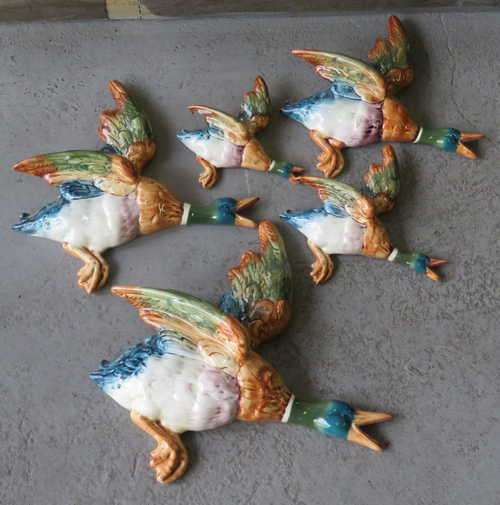 Set of 3 vintage Beswick flying ducks - Including 2 damaged ones