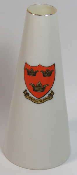 Tynemouth Priory Crested China miniature vase - W.H.Gross