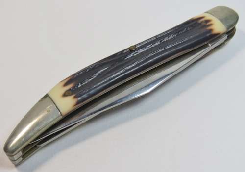 Vintage Queen Steel #46 Fisherman's knife with hook sharpener