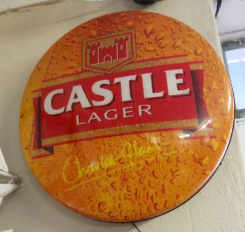 Castle Lager bar light - Not tested - 66cm diameter