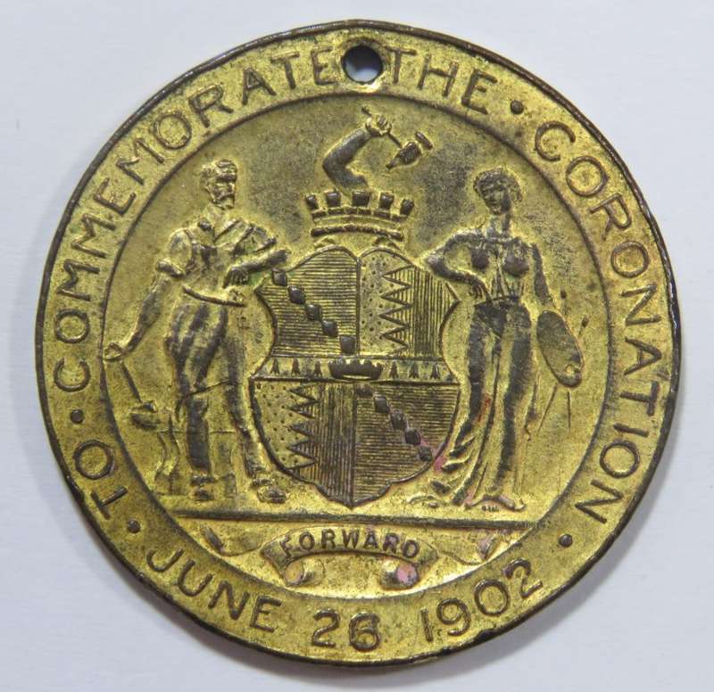 1902 Coronation medallion - Edward 7 - excellent