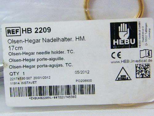Instavet HEBU Olsen-Hegar needle holder and suture scissors