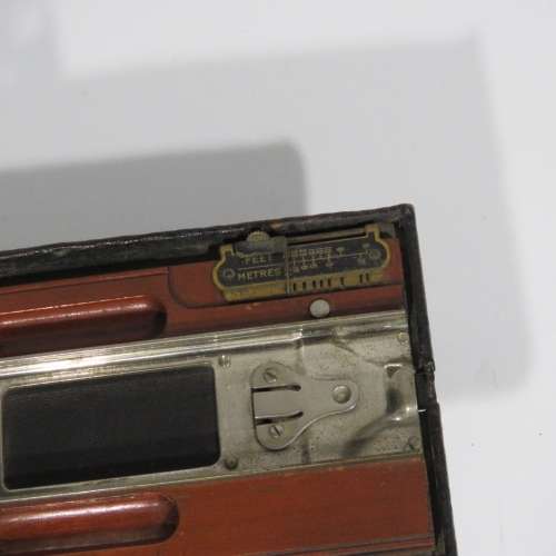 Vintage No. 3A folding pocket Kodak model B-4 camera - Red glass film view broken