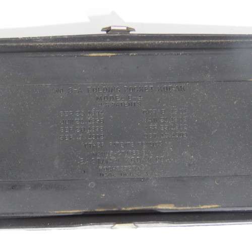 Vintage No. 3A folding pocket Kodak model B-4 camera - Red glass film view broken