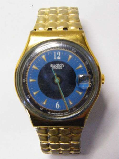 Swatch BACHELOR Mens Watch with small Flexi Strap - Working - Battery not included